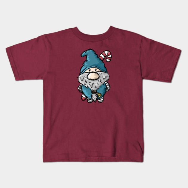 Christmas Gnome Kids T-Shirt by MandrakeCC